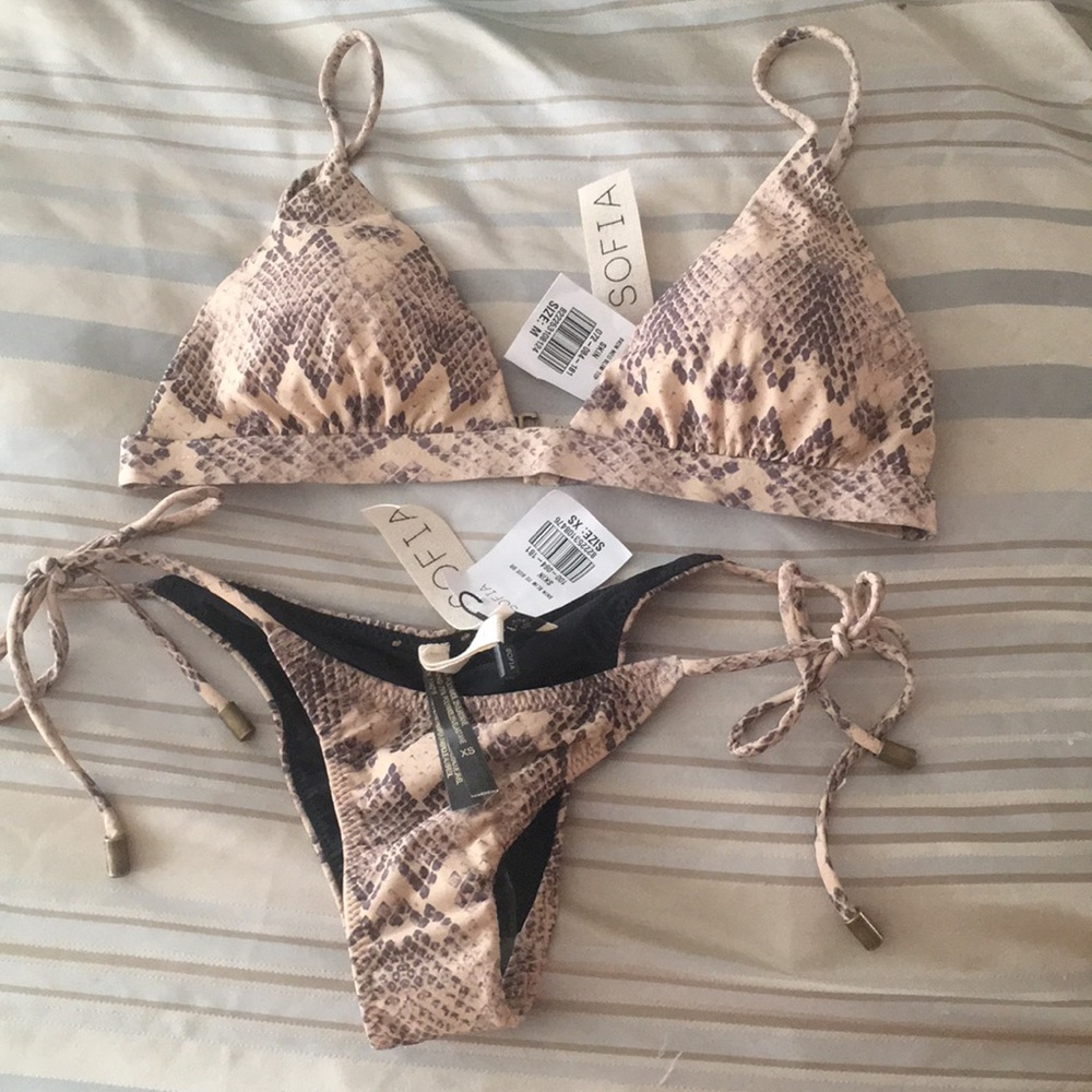 Sofia by Vix snake print bikini. Brand new!!